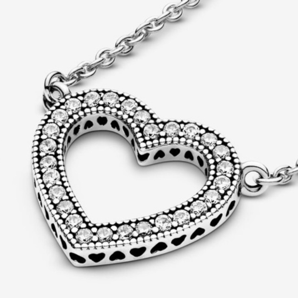 Pandora Silver Heart Necklace​​ - Picture 3 of 8